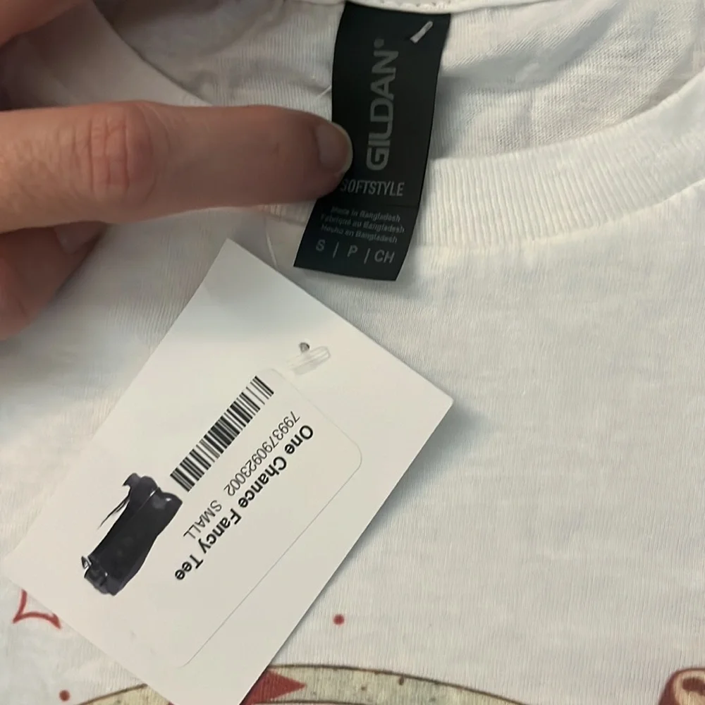 One chance fancy tee size small country western style super soft - Picture 3 of 4